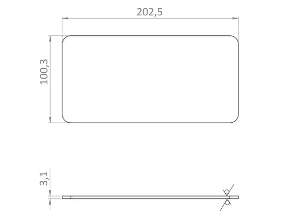 3.1mm radomo de PEEK